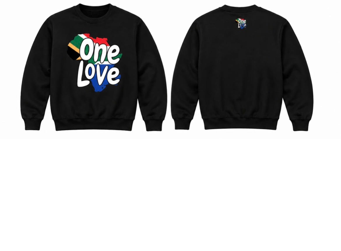One Love Unisex Sweater SA print