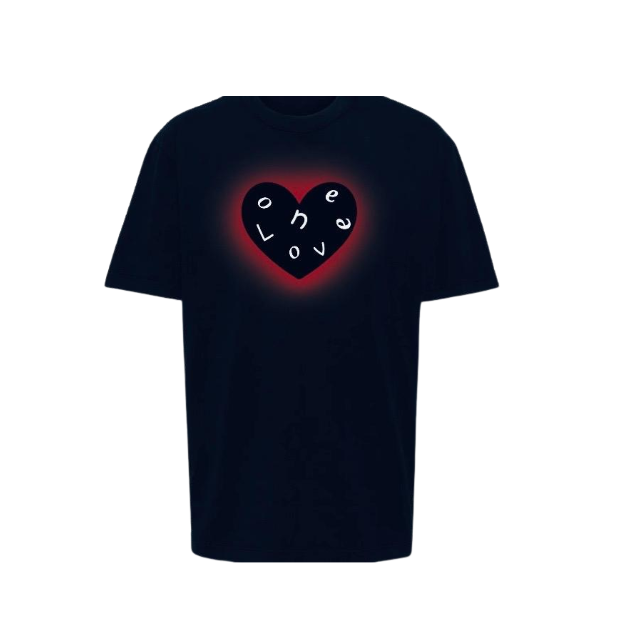 One Love Glowing Heart T-Shirt