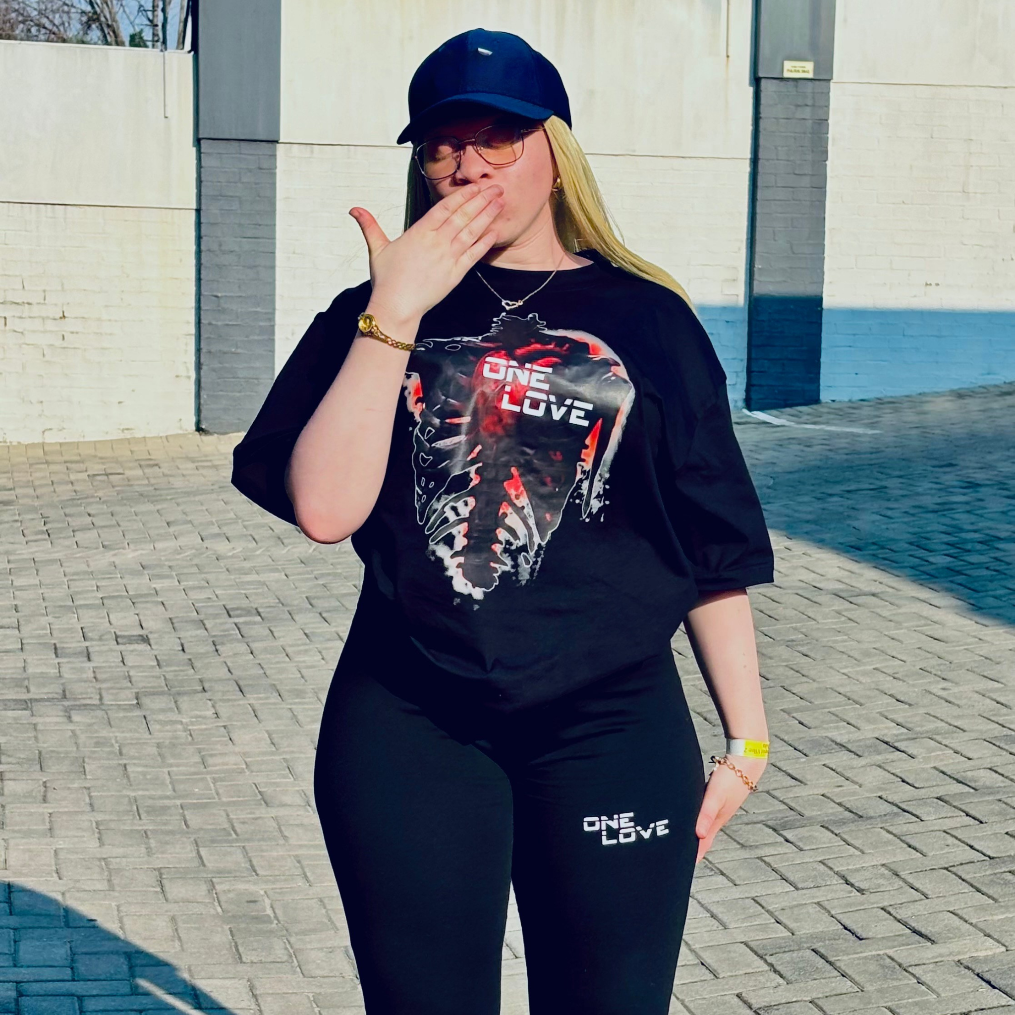 One Love Oversized Tee & Leggings Set