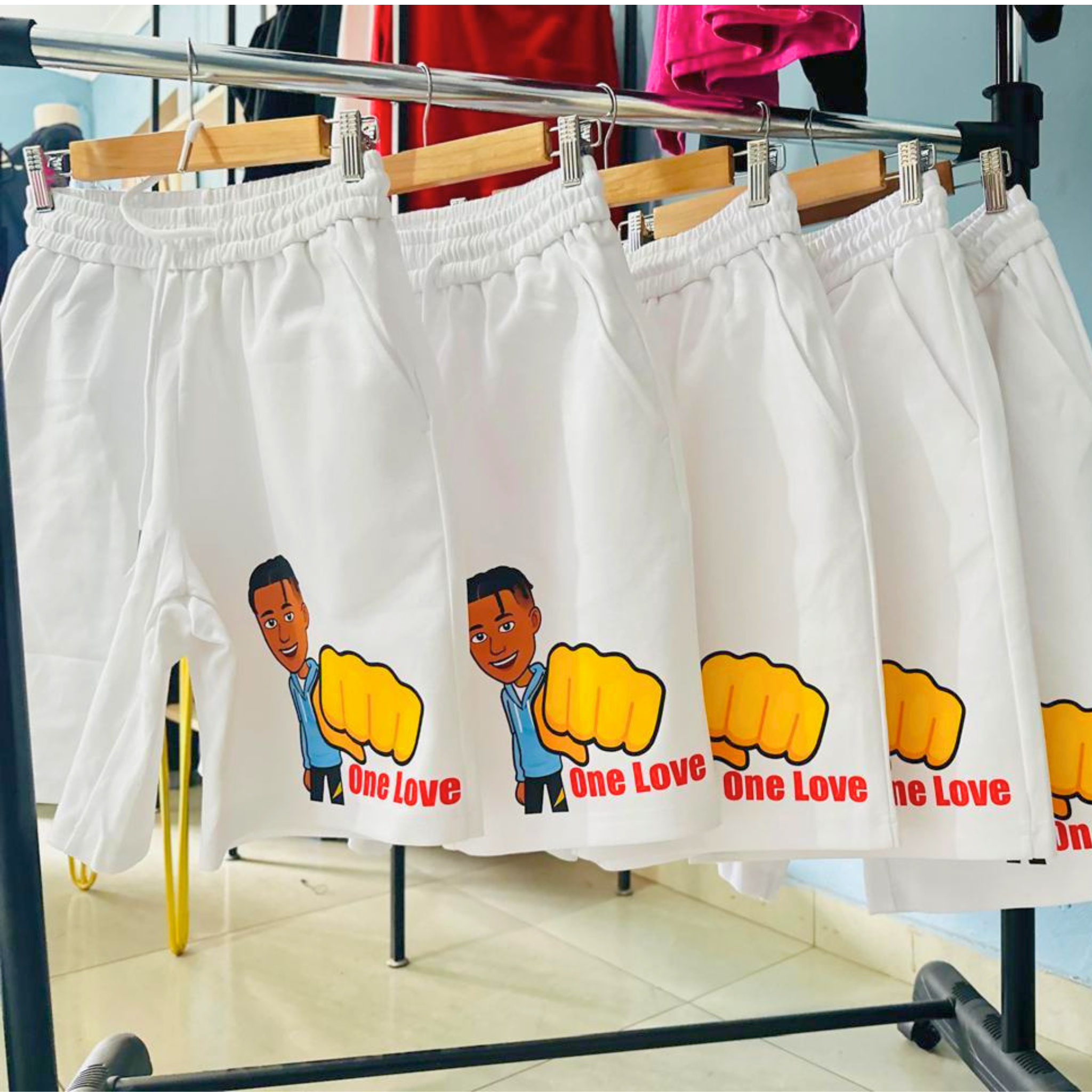 One Love Emoji Shorts
