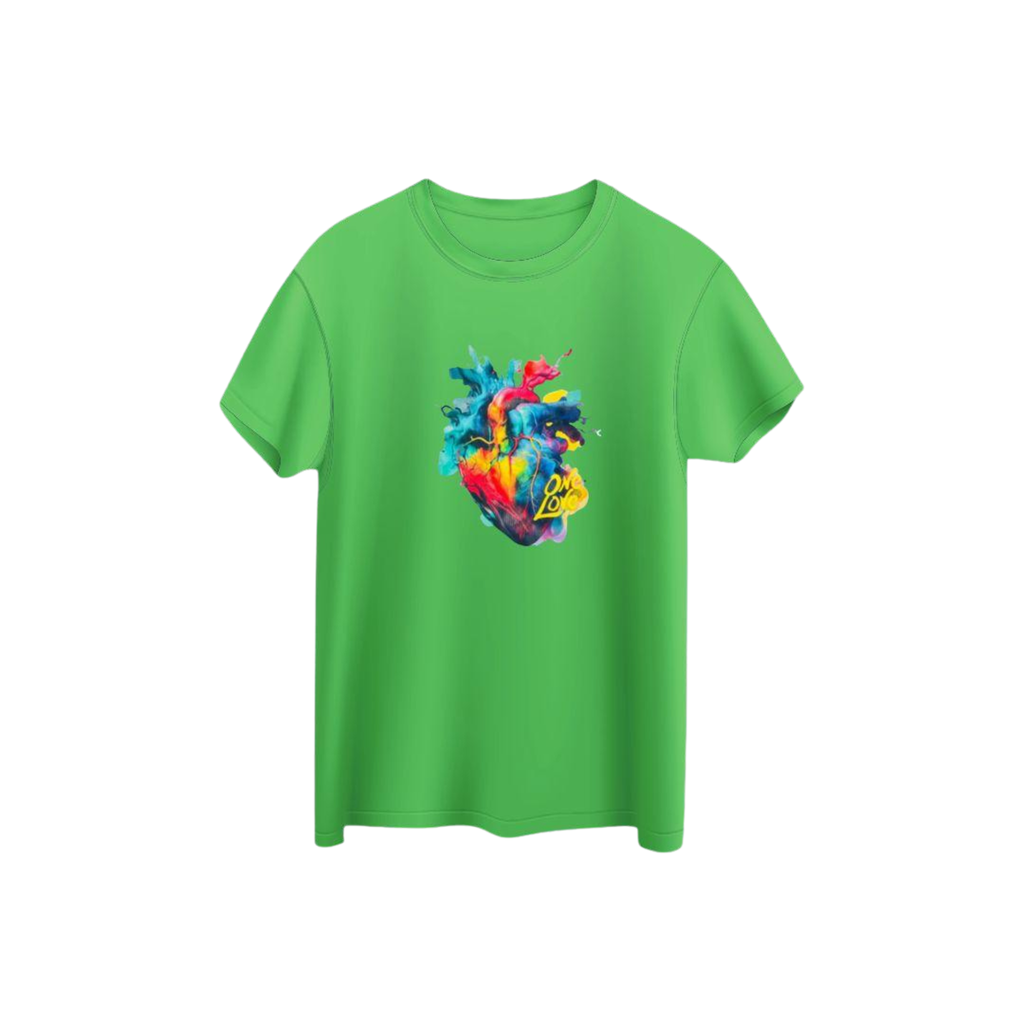 One Love Heart Graphic Unisex T-Shirt