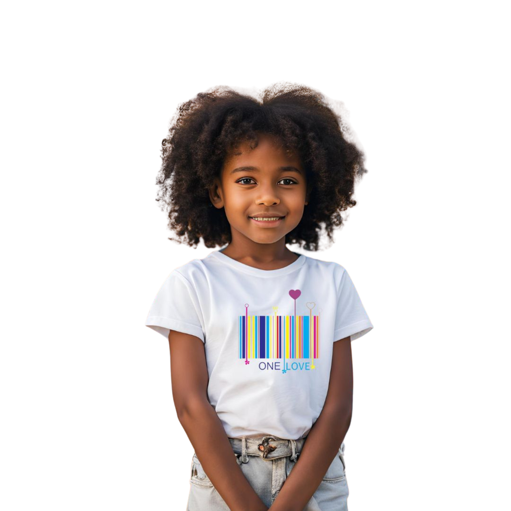 One Love Kids T-Shirt Barcode Graphic