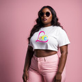 One Love Cropped Cursive T-Shirt