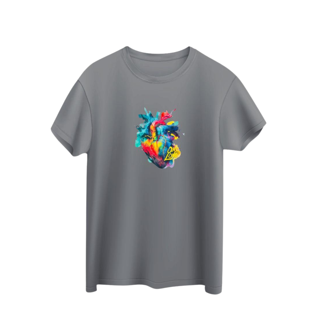 One Love Heart Graphic Unisex T-Shirt