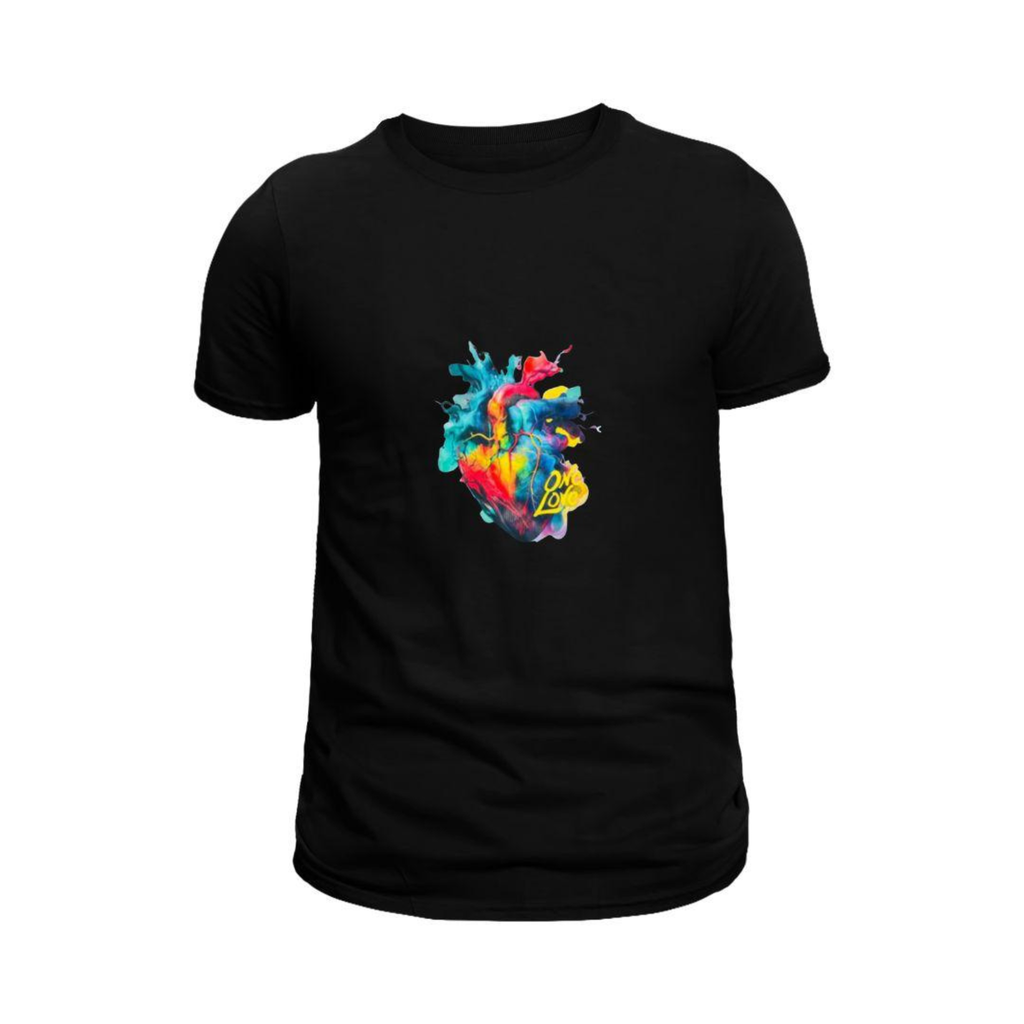 One Love Heart Graphic Unisex T-Shirt
