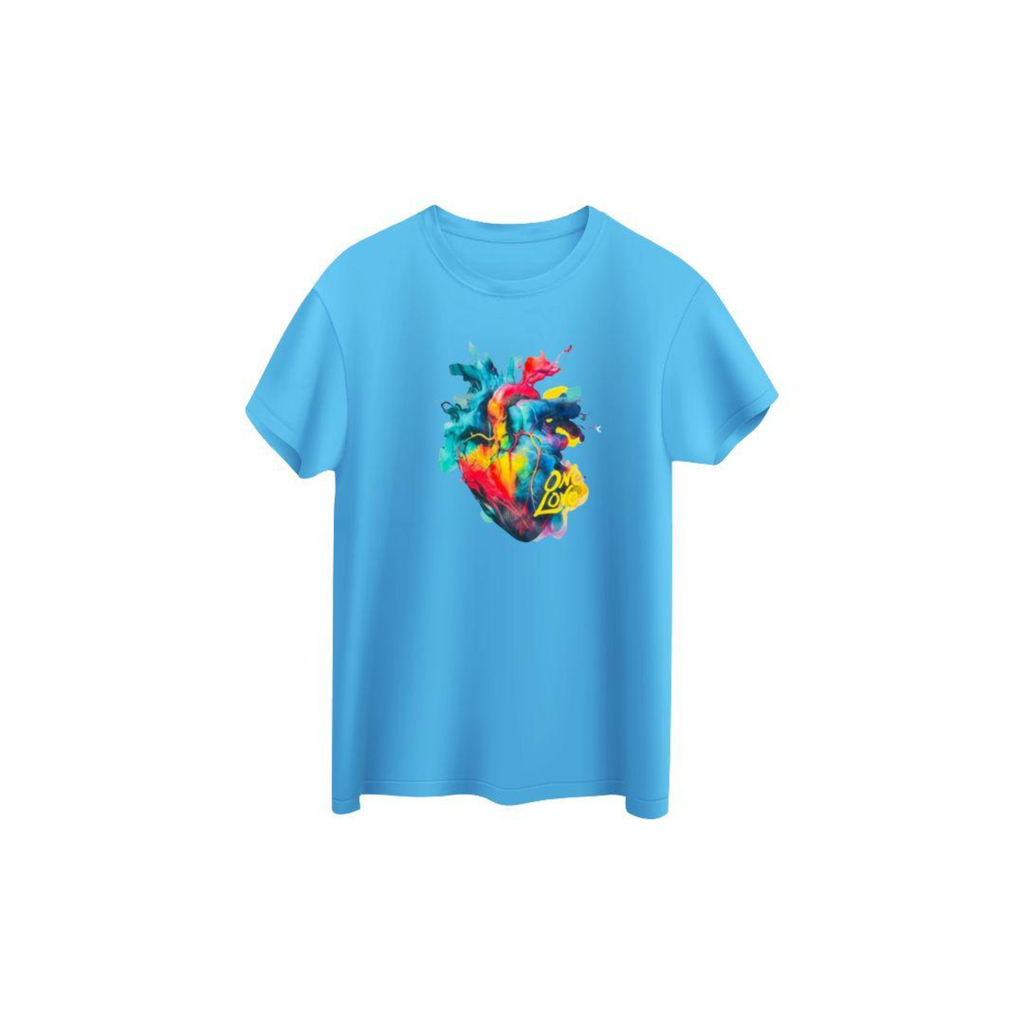 One Love Heart Graphic Unisex T-Shirt